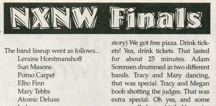 NXNW Finals: October 1997